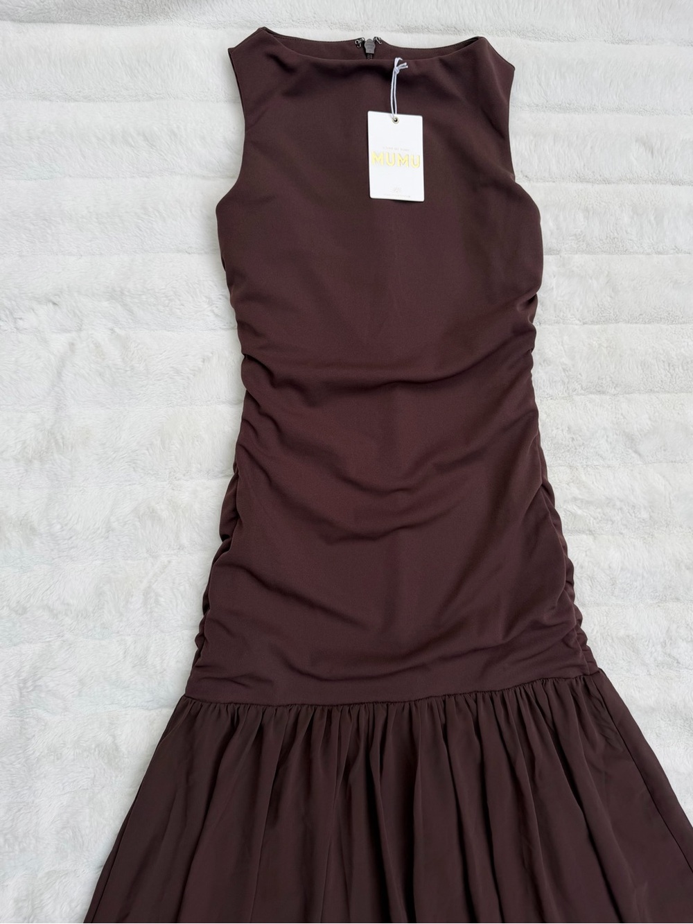 Show Me Your Mumu Aria Maxi Dress Chocolate Brown NWT XS - Picture 9 of 16